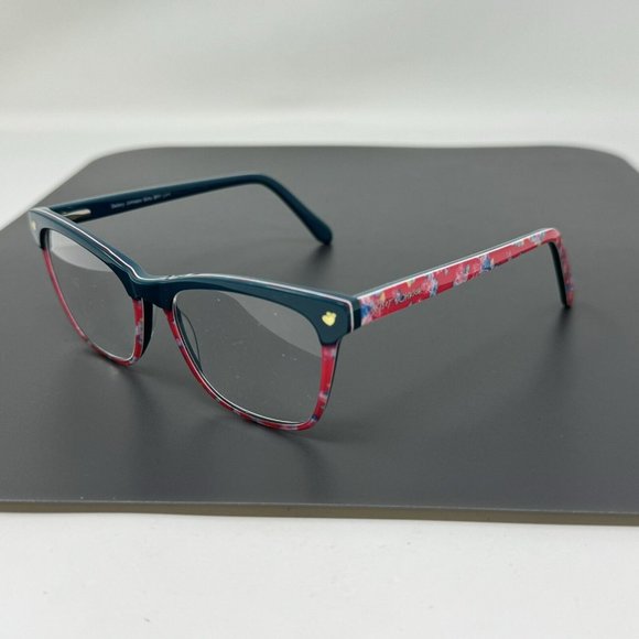 Betsey Johnson Eyeglasses Girls Bff Life 49-16-130 Teal Pink Eyeglasses Frame - Picture 3 of 11